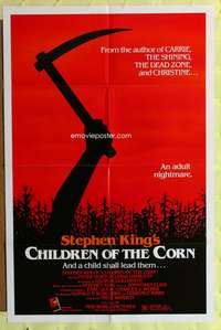 s193 CHILDREN OF THE CORN one-sheet movie poster '83 Stephen King horror!