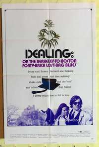 s244 DEALING one-sheet movie poster '72 marijuana, drug smuggling!