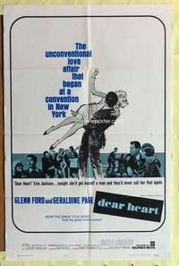 s246 DEAR HEART one-sheet movie poster '65 Glenn Ford, Geraldine Page
