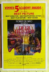 s254 DEER HUNTER one-sheet movie poster '78 Robert De Niro, Jezierski art!