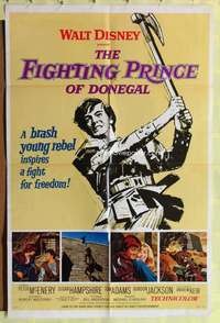 s315 FIGHTING PRINCE OF DONEGAL style A one-sheet movie poster '66 Disney