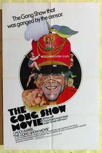 s367 GONG SHOW MOVIE one-sheet movie poster '80 Chuck Barris, Nelson art!