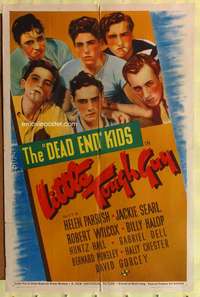 s520 LITTLE TOUGH GUY one-sheet movie poster '38 Dead End Kids, Huntz Hall