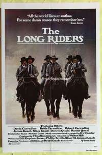 s530 LONG RIDERS one-sheet movie poster '80 Walter Hill, Carradines!