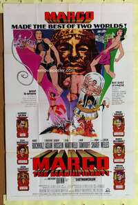 s560 MARCO THE MAGNIFICENT one-sheet movie poster '66 Orson Welles, Quinn