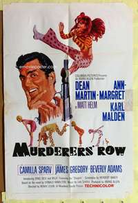 s583 MURDERERS' ROW one-sheet movie poster '66 Dean Martin, Ann-Margret