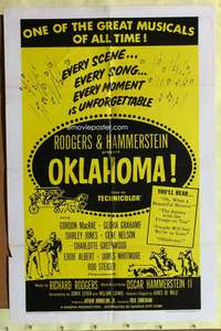 s600 OKLAHOMA one-sheet movie poster R66 Gordon MacRae, Shirley Jones