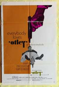 s609 OTLEY one-sheet movie poster '69 Tom Courtenay, Romy Schneider