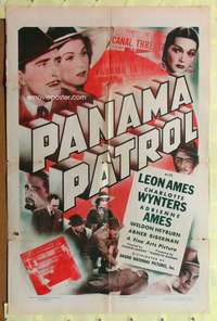s612 PANAMA PATROL one-sheet movie poster '39 Leon Ames, Charlotte Wynters