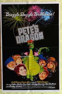 s617 PETE'S DRAGON one-sheet movie poster '77 Walt Disney, Helen Reddy