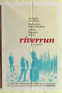 s638 RIVERRUN one-sheet movie poster '69 John Korty, Louise Ober, McLiam