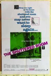 s661 SHUTTERED ROOM one-sheet movie poster '66 Gig Young, Carol Lynley