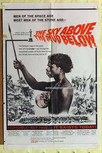 s667 SKY ABOVE THE MUD BELOW one-sheet movie poster '60 New Guinea jungle!