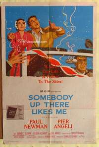 s669 SOMEBODY UP THERE LIKES ME 1sh movie poster '56 Paul Newman