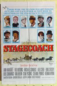 s680 STAGECOACH one-sheet movie poster '66 Norman Rockwell artwork!