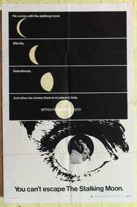 s681 STALKING MOON style A one-sheet movie poster '68 Gregory Peck