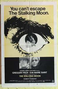 s682 STALKING MOON style B one-sheet movie poster '68 Gregory Peck, Saint