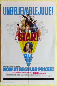 s684 STAR one-sheet movie poster '68 Julie Andrews, Robert Wise