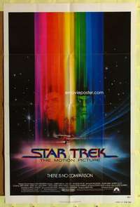 s688 STAR TREK advance one-sheet movie poster '79 Shatner, Nimoy, Peak art!