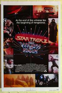s689 STAR TREK 2 one-sheet movie poster '82 Leonard Nimoy, William Shatner