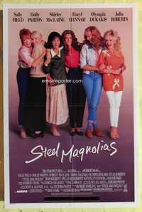 s699 STEEL MAGNOLIAS advance one-sheet movie poster '89 Sally Field, Parton