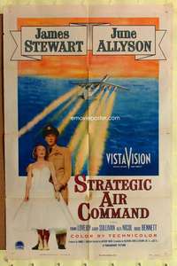 s715 STRATEGIC AIR COMMAND one-sheet movie poster '55 James Stewart