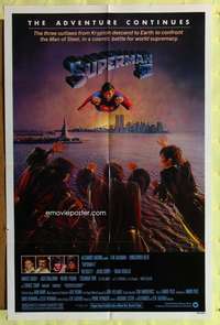 s726 SUPERMAN 2 one-sheet movie poster '81 Christopher Reeve, Terence Stamp