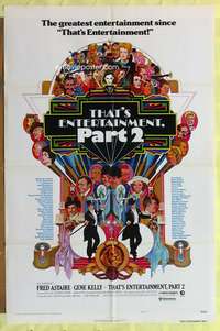 s747 THAT'S ENTERTAINMENT 2 style C one-sheet movie poster '75 Bob Peak art!