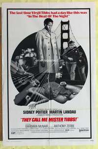 s752 THEY CALL ME MISTER TIBBS one-sheet movie poster '70 Sidney Poitier