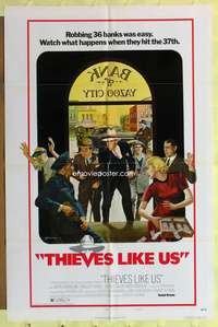 s759 THIEVES LIKE US style B one-sheet movie poster '74 Altman, Carradine