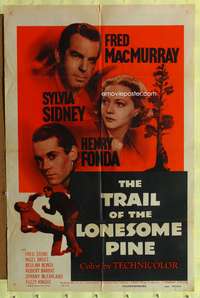 s784 TRAIL OF THE LONESOME PINE one-sheet movie poster R55 Sidney, Fonda