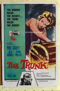 s788 TRUNK one-sheet movie poster '61 secret shock crime mystery!