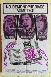 s791 TWICE TOLD TALES one-sheet movie poster '63 Vincent Price horror!