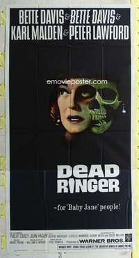 t010 DEAD RINGER three-sheet movie poster '64 Bette Davis, Karl Malden