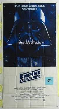 t011 EMPIRE STRIKES BACK three-sheet movie poster '80 George Lucas