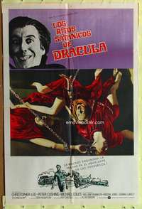 t933 COUNT DRACULA & HIS VAMPIRE BRIDE Argentinean movie poster '74