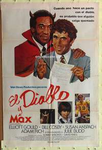 t935 DEVIL & MAX DEVLIN Argentinean movie poster '81 Gould, Cosby