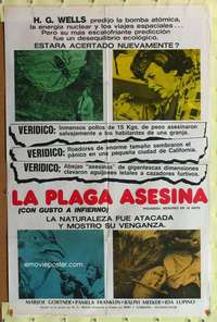 t938 FOOD OF THE GODS Argentinean movie poster '76 H.G. Wells