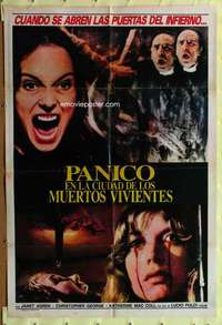 t941 GATES OF HELL Argentinean movie poster '83 Lucio Fulci