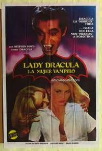 t946 LADY DRACULA Argentinean movie poster '78 sexy vampires!