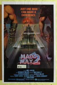 t700 MAD MAX 2: THE ROAD WARRIOR int'l one-sheet movie poster '82 Mel Gibson