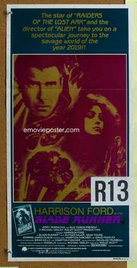 t857 BLADE RUNNER Australian daybill movie poster '82 Harrison Ford, Hauer