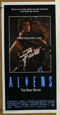 t851 ALIENS Australian daybill movie poster '86 James Cameron, Weaver