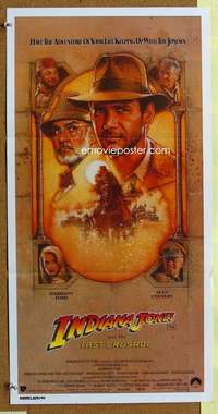 t888 INDIANA JONES & THE LAST CRUSADE Australian daybill movie poster '89