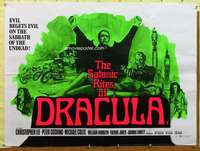 t470 COUNT DRACULA & HIS VAMPIRE BRIDE British quad movie poster '74