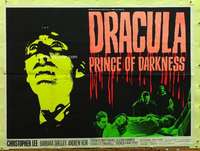 t471 DRACULA PRINCE OF DARKNESS British quad movie poster '66 Lee