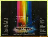 t477 STAR TREK British quad movie poster '79 Shatner, Bob Peak art!