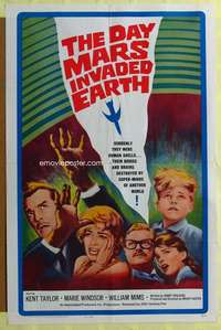 t585 DAY MARS INVADED EARTH one-sheet movie poster '63 Marie Windsor