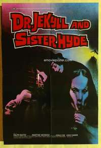 t593 DR JEKYLL & SISTER HYDE English one-sheet movie poster '72 Hammer!