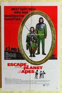 t612 ESCAPE FROM THE PLANET OF THE APES one-sheet movie poster '71 McDowall